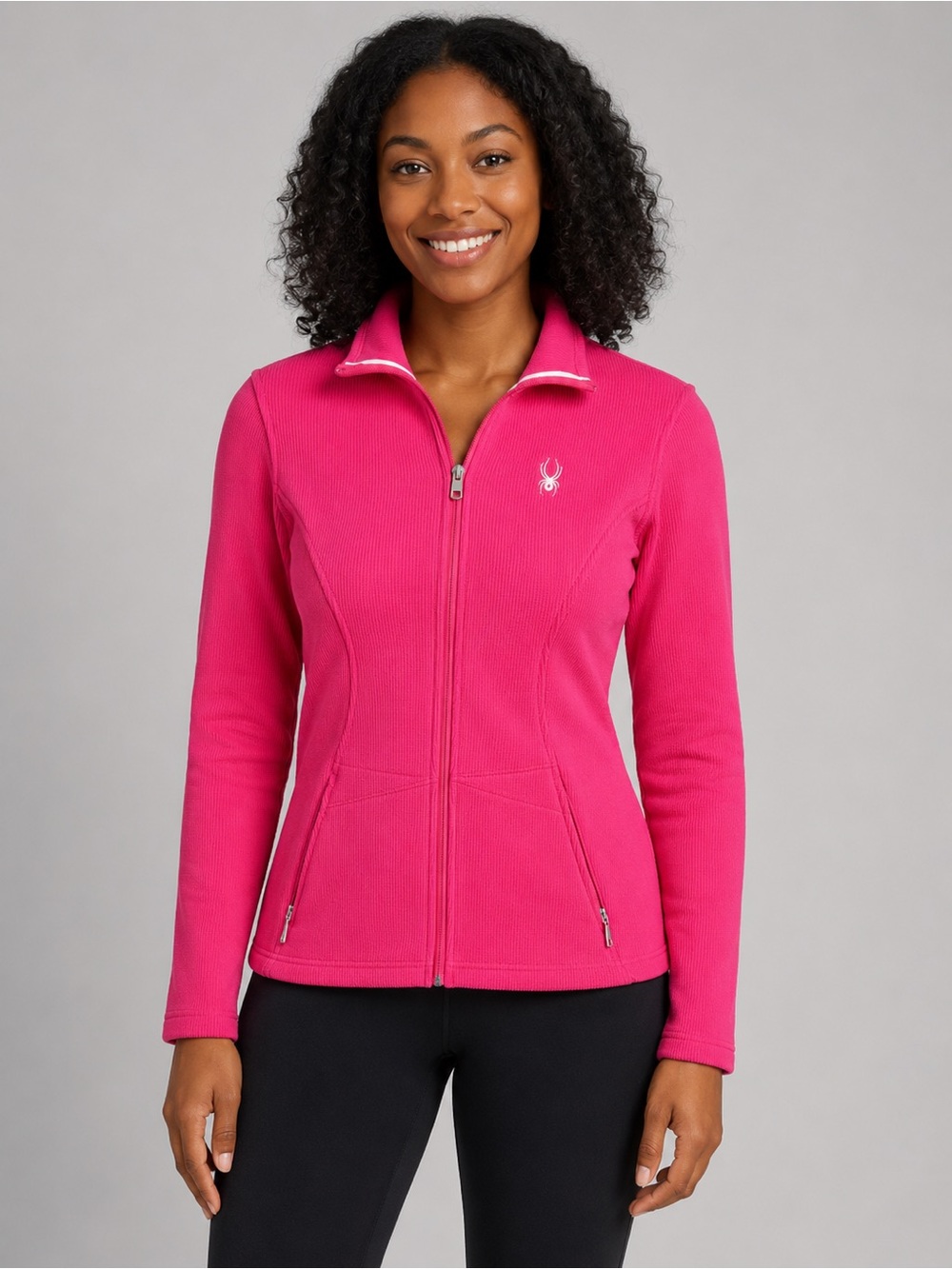 Spyder Women's Hot Pink Full-Zip Core Sweater Jacket SZ Large